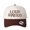 Brown, variant on Loud Proud Letter Embroidered Color Block Trucker Hat, Unisex Adjustable Cotton Breathable Fashion Cap for Travel Daily Outdoor Wear