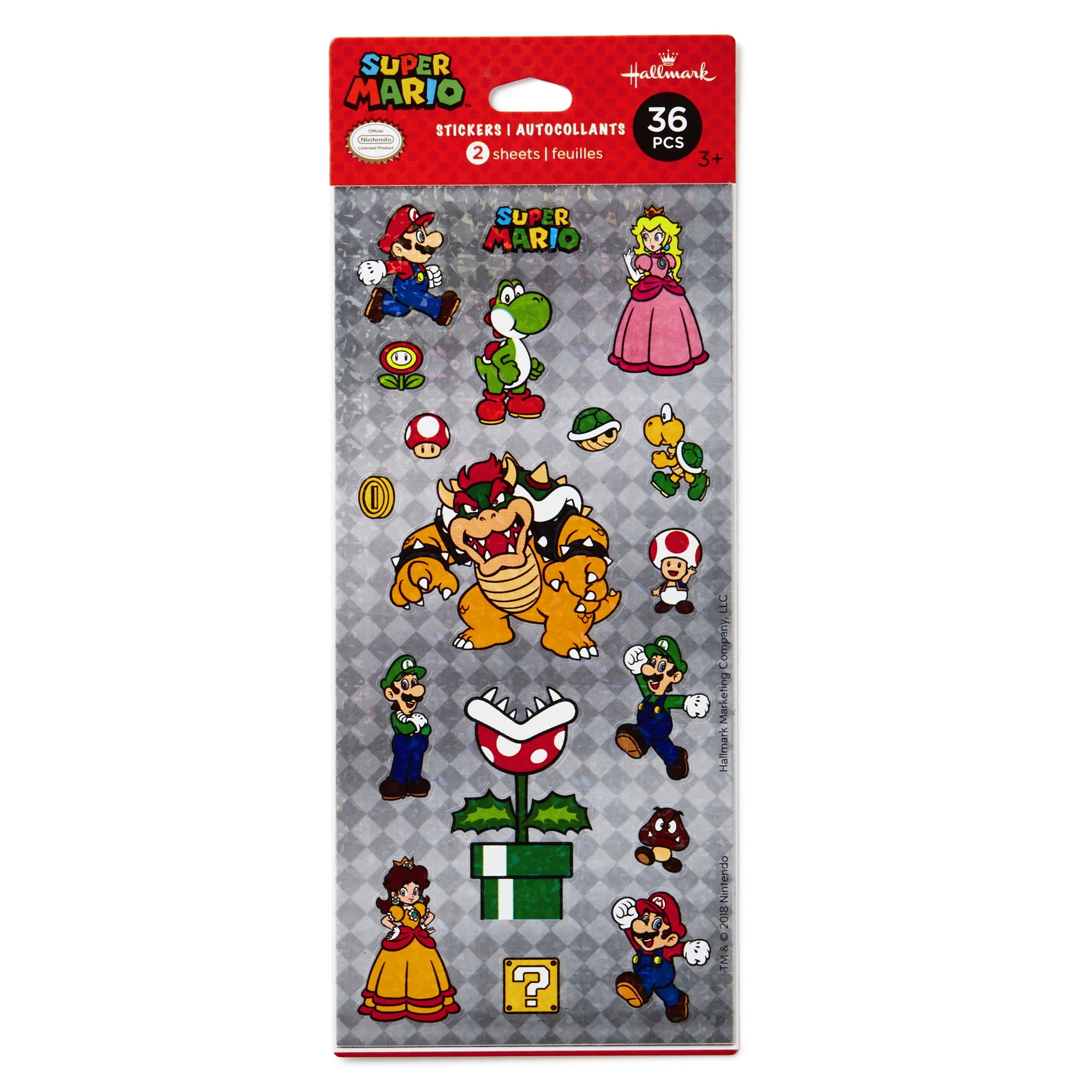 Hallmark Nintendo Stickers (Super Mario), 2 Sheets