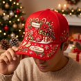 thumbnail image 5 of Basysin Christmas Printed Baseball Cap Adjustable Hat Lightweight Casual Sun Hat Breathable Outdoor Daily Headwear for Men Women Hat, 5 of 5