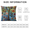 thumbnail image 5 of Qinduosi Throw Pillow Case Color Cute Linen Square Cushion Cover Pillowcase Home Decorative Sofa Armchair Bedroom Livingroom inch, 5 of 5