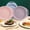 Purple,Blue,Pink,Beige,Green, variant on Oval Plastic Serving Tray with Handles, Heat-Resistant and Drop-Proof Lightweight Plate for Kitchen, Restaurant, Coffee Shop, or Home Dining Use