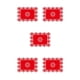 thumbnail image 1 of Inteprter Manteles individuales para fiesta de Navidad, alfombrilla de comedor hueca de tela, bandeja antideslizante para platos, alfombrilla, Type8 NO8, 1 of 6