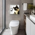 thumbnail image 4 of Pet Cat Metal Tin Sign All Visitors Must Be Approved Poster A House is Not A Home Funny Animal Wall Art Cat Lovers Gift Cat Signs for Birthday Housewarming Home Cafes Bars Sign 12x12 inches, 4 of 7