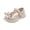 Beige, variant on Children'S Princess Dress Shoes Children'S Mary Jane Flats Children'S Adjustable Mary Janes Girls Sandals Children Shoes Pearl Bow Tie Hook Loop Princess Shoes Dance Shoes