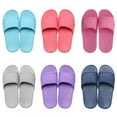 thumbnail image 3 of Unisex Home Slippers Summer Indoor Floor Non-slip Slippers Couple Family Women And Men Hotel Bathroom Bath Sandal Slippers, 3 of 5