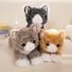 thumbnail image 4 of 40/53CM Simlation Gatito acostado Juguetes de peluche Animal de peluche de gato mullido Muñeco de peluche de gato negro Naranja Gris Blanco Gris Juguetes de peluche de gato, 4 of 5
