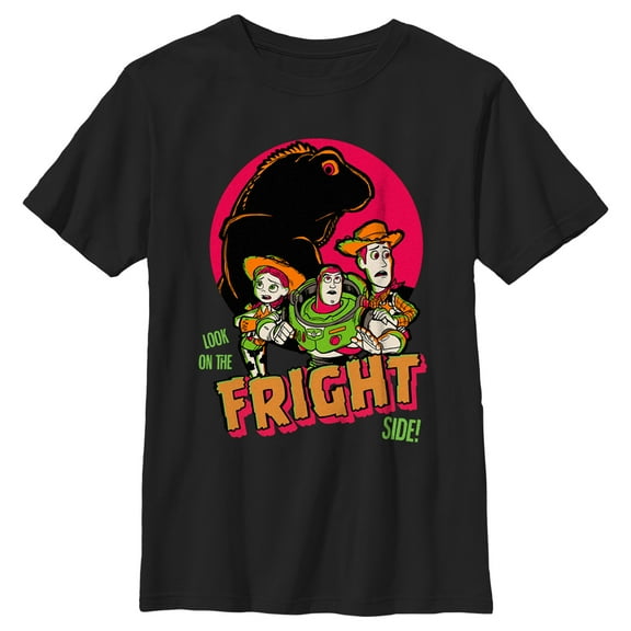 Boy's Toy Story Halloween Look on the Fright Side  Graphic Tee Black Small