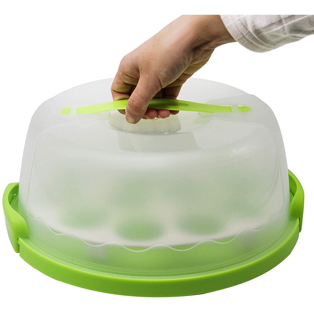 9Inch Cake Carrier with Handle Clear Cover Pie Carrier 9Inch Cake Carrier with Handle Clear Cover Pie Carrier