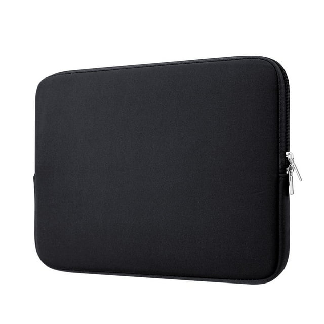 LNGOOR 11-11.6 Inch Laptop Sleeve Protective Case Soft Carrying Computer Zipper Bag Cover Compatible with 11.6” MacBook Air for 11” Notebook Tablet Ultrabook Chromebook (Black)