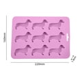 thumbnail image 6 of Ludlz Ice Tray Food Grade Flexible Heat-Resistant 9 Cavities Easy Demoulding Ice-making Super Soft Dachshund Dog Shaped Ice Tray Dessert Mold Party Supplies, 6 of 8