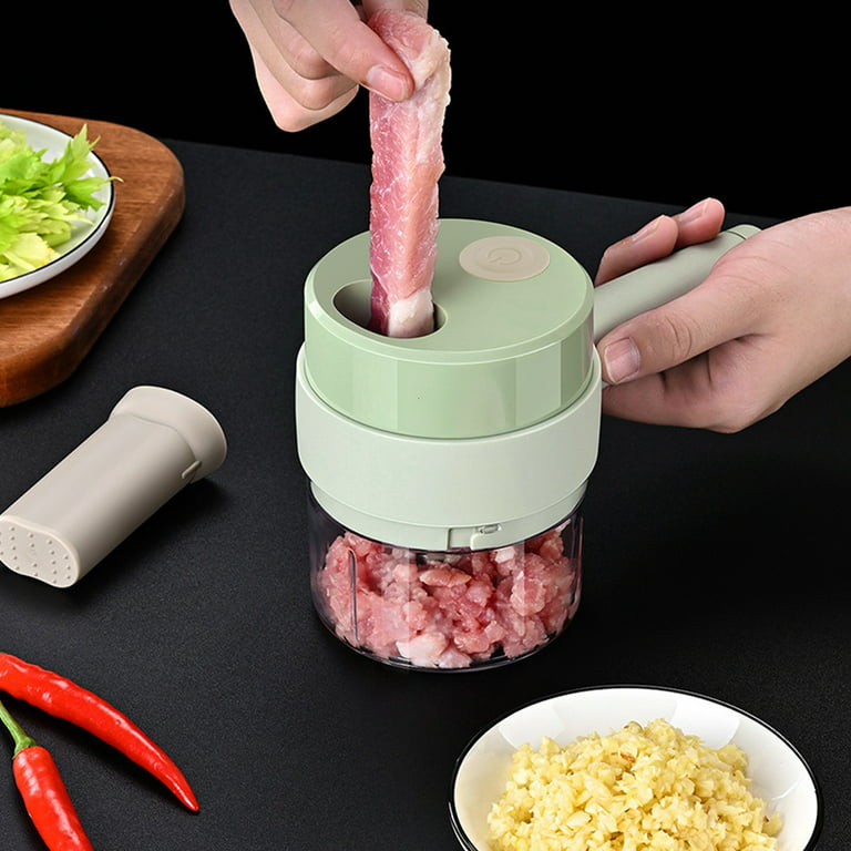 2023 New Upgrade Smart Electric Mini Food Garlic Vegetable Chopper Meat Grinder  Crusher Press for Nut Fruit Rechargeable Onion Multi-function ZPG – the  best products in the Joom Geek online store