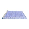 thumbnail image 2 of Ahgly Company Machine Washable Indoor Rectangle Oriental Blue Traditional Area Rugs, 8' x 12', 2 of 4