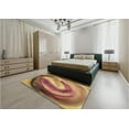 thumbnail image 5 of Ahgly Company Machine Washable Indoor Rectangle Transitional Brown Red Area Rugs, 6' x 9', 5 of 7