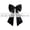 Black, variant on Oversized Christmas Bow, Large Holiday Hanging Bow, Broad Loops and Long Flowing Tails, Door Tree Wall Window Backdrop for Welcoming Rooms and Gatherings for Home Display