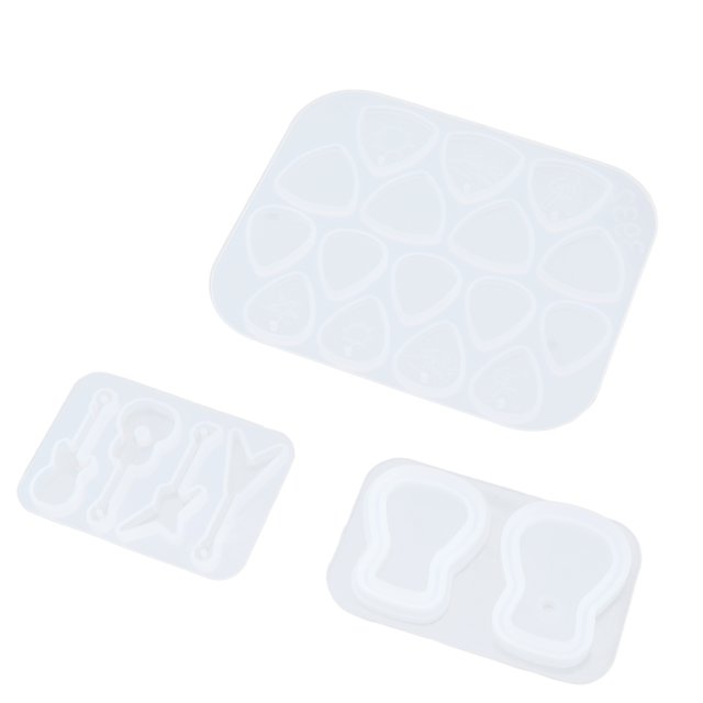 Guitar Pick Silicone Mold, White Reusable Resin Mold Soft Light Smooth Surface For Keychain Decoration For DIY Craft For Gift ANGGREK Silicone Mold