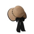 thumbnail image 5 of Womens Sun Hats Bohemian Festival Wide Brim Sun Hat with Adjustable Tie, 5 of 6