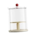 thumbnail image 4 of Vitrina transparente para muñecas, organizador giratorio de 360 ​​grados, práctica caja de almacenamiento para centro de mesa, vitrina para muñecas coleccionables. amarillo con tapa, 4 of 8