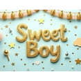 thumbnail image 4 of LUUFILx Sweet Baby Boy Backdrop Banner with Cute Teddy Bears Hearts Stars for Baby Shower Nursery Photography Props Decorations Party Supplies Background, 4 of 8