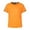 Orange, variant on Gyujnb Boys Girls Sports Short Sleeve Crew Neck Black Neon Trim T Shirt Tops,5-6 Years