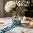 thumbnail image 5 of Self-Adhesive Rhinestone Strips Sky Blue 35.4 X 0.8 in Set of 2 Resin Decorative Trim, 5 of 6