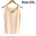 thumbnail image 2 of Women's Thermal Vest W Warm Sveless Camisole Strap Thermal Jaet - Apricot Color, 2 of 4