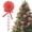 Red1, variant on Christmas Candy Tree Picks with Ribbon Christmas Decorations Glitter Lollipop Candy Canes Ornaments for Xmas Tree Topper Home Vase Party Ornaments