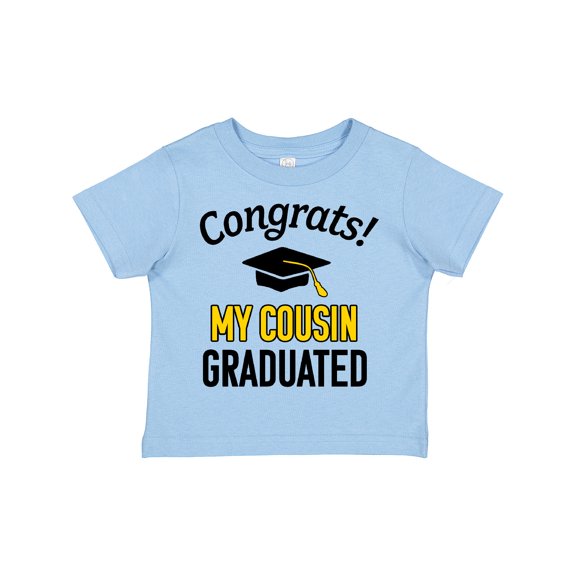 Inktastic Congrats My Cousin Graduated with Cap Boys or Girls Toddler T-Shirt