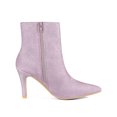 thumbnail image 3 of BLISSFUL STEP Women's Sparkle Sequin Stiletto Heel Ankle Boots Purple 9.5, 3 of 7