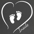 thumbnail image 2 of CafePress - Baby Feet Inside Black Maternity T Shirt - Maternity Dark T-Shirt, 2 of 3