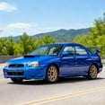 thumbnail image 4 of Ikon Motorsports 2PCS Front Driver Passenger Side Fog Light Cover Bezel For 2004-2005 Subaru Impreza WRX Matte Black PP 57731FE300TG 57731FE801TG, 4 of 8