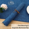 thumbnail image 6 of Cloths Placemats for Dining Table Set of 4, Heat Resistant Washable Cotton Linen Blend Table Mats, Easy to Clean Non-Slip Place Mats, 13" x 19", Blue, 6 of 6