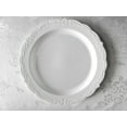 thumbnail image 6 of " OCCASIONS " 120 Plates Pack,(60 Guests) Vintage Wedding Party Disposable Plastic Plates Set -60 x 10'' Dinner + 60 x 7.5'' Salad / Dessert (Verona Plain White), 6 of 8
