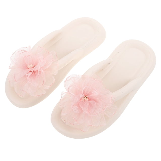 KALLORY 1Par Sandalias Para Mujer Floral Rosa Secado Cómodas Para Uso Casual