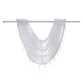 thumbnail image 2 of SPRING PARK White Lace HOLLOW Window Valance Short Curtain Kitchen Cabinet Door Home Decor, 2 of 6