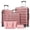 Rose Gold, variant on 5 Pcs Travel Luggage Sets, 20 24 28 inch Carry-on and Checked Suitcase with Expandable Duffle Bags, White Tan