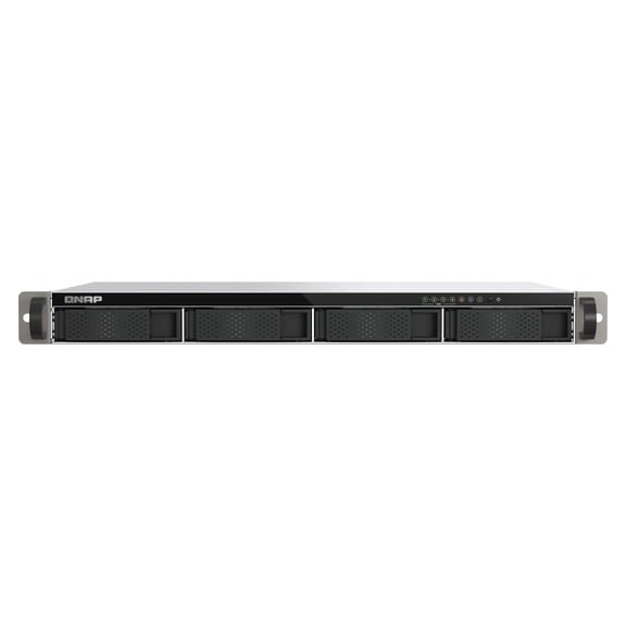 NAS QNAP TS-433eU-US 2.5GbE para montaje en rack, 29 cm, sin discos