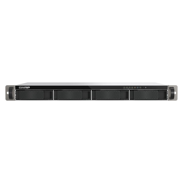 NAS QNAP TS-433eU-US 2.5GbE para montaje en rack, 29 cm, sin discos