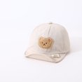 thumbnail image 1 of Gorra de béisbol de secado rápido para bebé, sombrero de sol ajustable para exteriores, suave, con visera de oso de dibujos animados, de verano Fivean unisex, 1 of 2