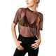 thumbnail image 1 of SAYOO Camiseta de malla sexy femenina, camiseta transparente de manga corta SAYOO moda, 1 of 5