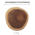 thumbnail image 2 of Product classification Round Wood Cutting Board Chopping Board With Juice Multipurpose Serving Board For Charcuterie Pizza Meat Bread & Vegetables Non Base, 2 of 7