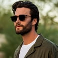 thumbnail image 3 of WMP Eyewear - Gafas de sol cuadradas redondeadas, modernas y polarizadas para hombre, 3 of 9