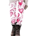 thumbnail image 7 of Feancey Valentine Leggings for Women Love Heart Graphic Cute Yoga Pants High Waisted Stretchy Workout Tights Gym Athletic Fitness Skinny Pants Multicolor XXL, 7 of 7