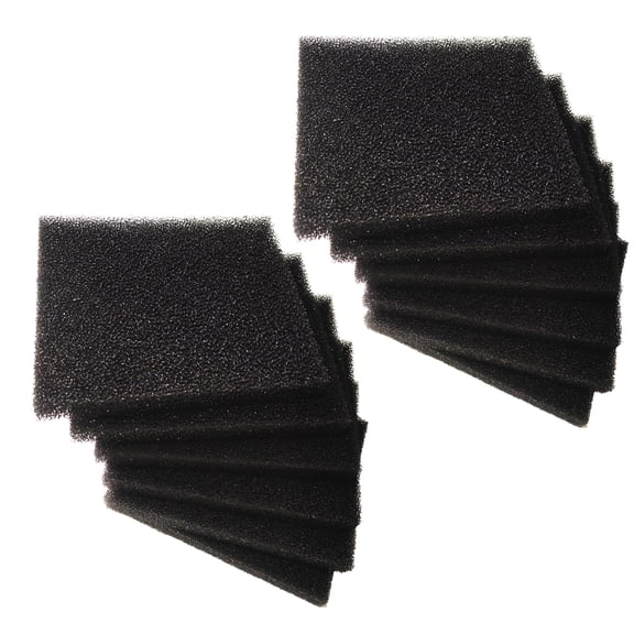 Qzbhct 12 Pack Aquarium Bio Fitler Media Sponge Foam Pad, 6.28 x 5.5 x 0.78 inch Filters Pad Inserts for ML350