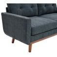thumbnail image 4 of Timbernest 67.7" Loveseat Sofa, Mid-Century Loveseat Couch with Wooden Legs, Blue Gray Tufted Upholstery, 4 of 9