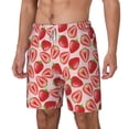 thumbnail image 2 of Balery Cute Strawberry Mens Swim Trunks Swim Shorts for Men Quick Dry Inseam Beach Shorts with Compression Liner Pocket-XX-Large, 2 of 9