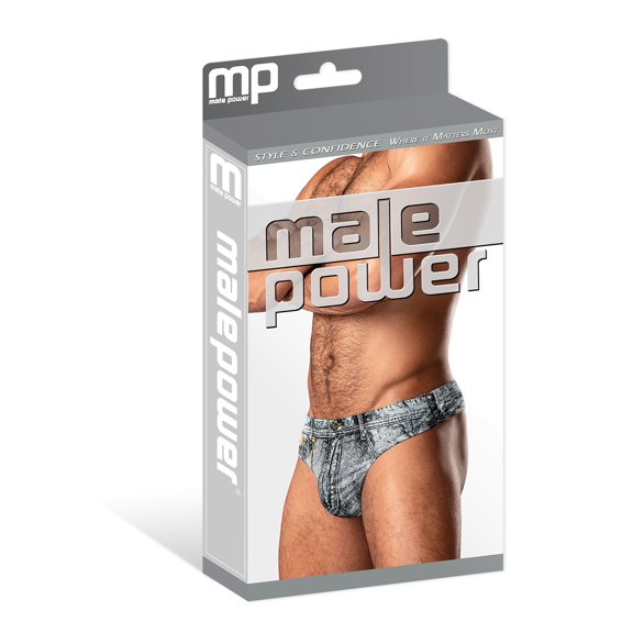 Male Power 440-286 Dirty Denim Thong
