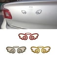 thumbnail image 3 of Walbest Car Sticker - Cute 3D Angel Wings Silver Sticker Vehicle Body Logo Decal Decoration, 3 of 7