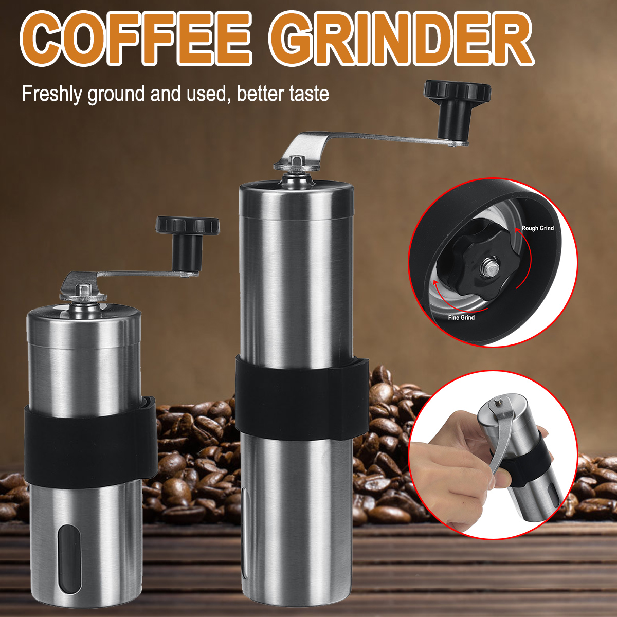 Manual Coffee Grinder, Conical Burr 