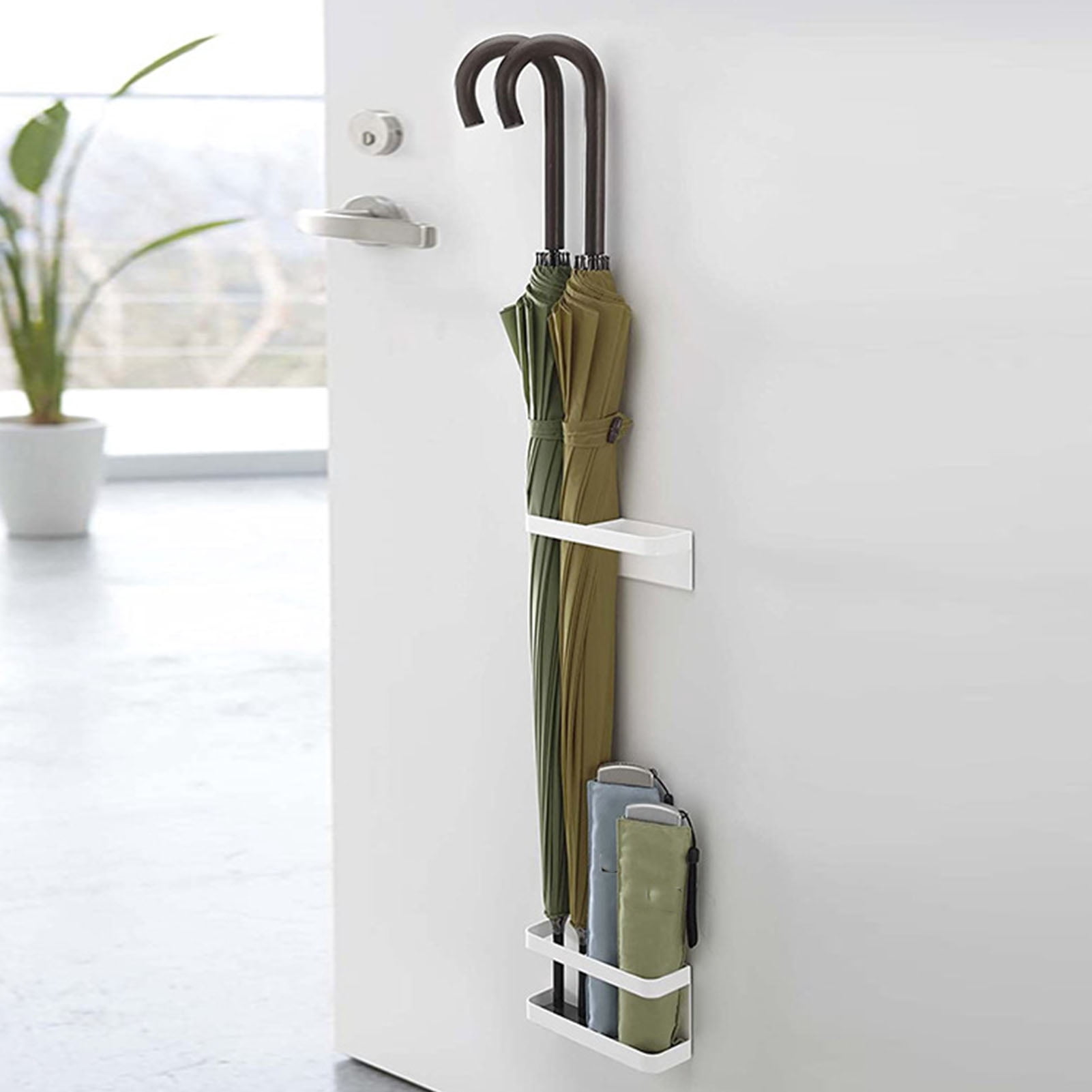 Umbrella Stand Magnetic Umbrella Stand Adjustable Wall Mounted Holder Rack Hotel Hallway