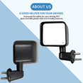 thumbnail image 2 of ECCPP Driver Side Mirror, Power Heated Rear View Mirrors Black Left Manual Fold fit for 2007 2008 2009 2010 2011 2012 2013 2014 2015 2016 2017 For Jeep Wrangler, 2 of 7